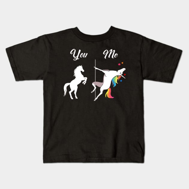 Unicorn You and Me- Kids T-Shirt by Nulian Sanchez